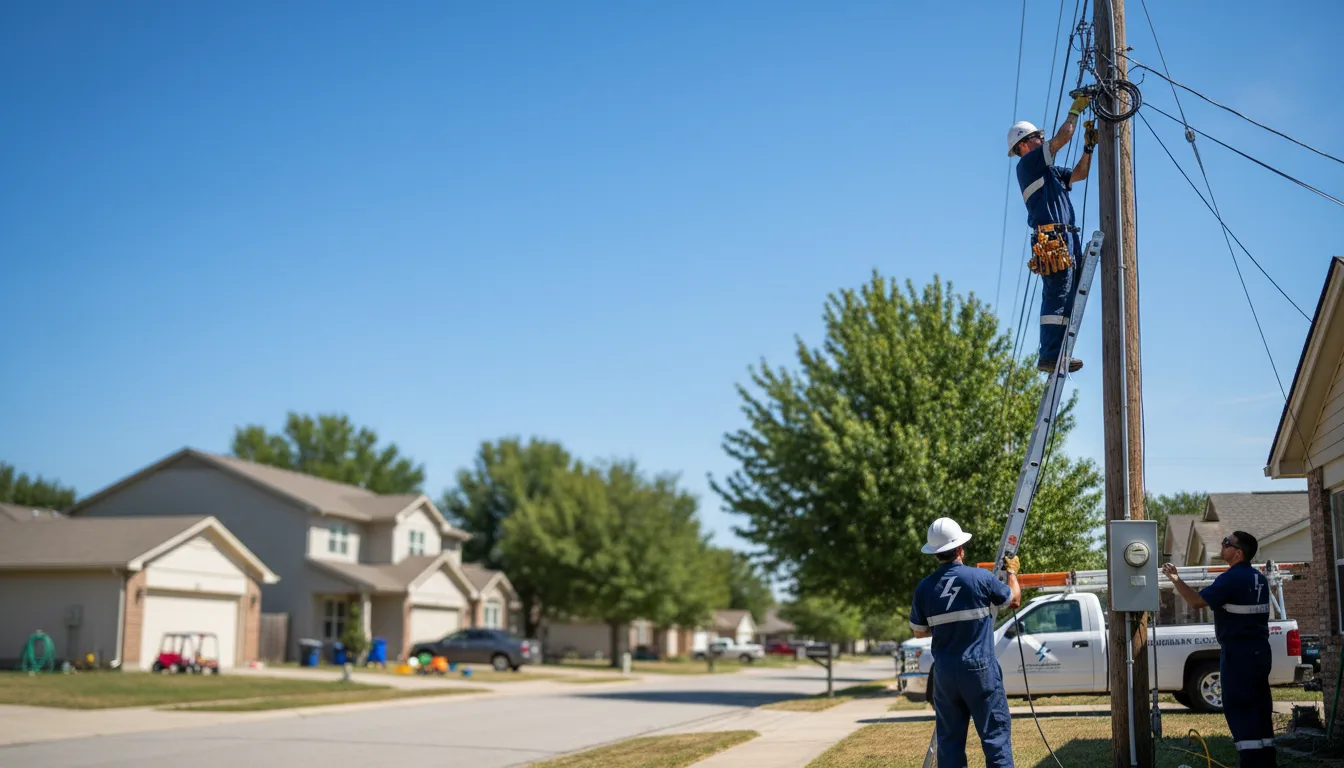 Residential electrician providing installation services in Bernard, IA
